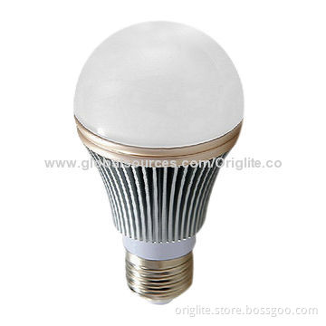 LED bulb lamp, 10W,85-245VAC, Samsung Chip, SMD LED, aluminum heat sink highly polished, E27,90lm/w